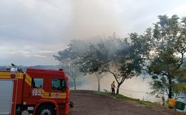 Incêndio em vegetação mobiliza bombeiros de Itapiranga