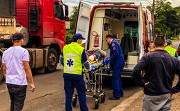 Colisão deixa motociclista ferido na Willy Barth em SMO