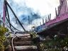 VÍDEO: Casa é destruída por incêndio em São Miguel do Oeste