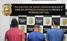 Três pessoas são presas durante operação em Caibi