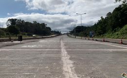 Com ajuda do clima, trecho pavimentado da BR-163 deve ser liberado para trânsito; vídeo