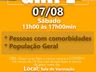 Município vacina contra Covid e gripe neste sábado