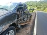 Colisão envolvendo dois carros e um caminhão deixa homem ferido na BR-282