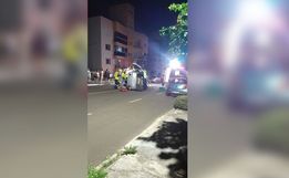 Capotamento deixa idoso ferido em São Miguel do Oeste