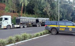 Mais de 16 toneladas de excesso são flagradas em um único bitrem na BR-153 em Concórdia
