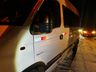 VÍDEO: Acidente entre veículo de passeio e duas vans deixa um ferido na BR 163, em SMO