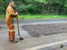 Empresa realiza Operação Tapa Buracos na SC 163