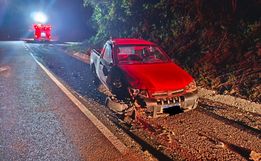 Idoso fica ferido em acidente na BR 158, em Caibi 