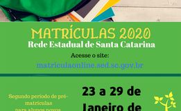 Matrículas da Rede Estadual de Ensino seguem até a próxima quarta-feira