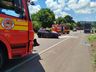 Colisão entre carro e caminhão deixa motorista gravemente ferido na BR-282