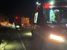 Mulher fica ferida em acidente com motocicleta na SC-305