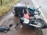 Colisão entre moto e carro deixa homem ferido na SC 163, em Iporã do Oeste
