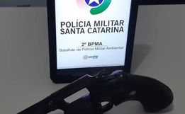 Polícia Ambiental apreende arma sem registro em Anchieta