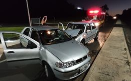 Colisão entre veículos deixa dois feridos na BR-158 em Caibi