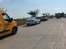 Motorista perde controle e tomba carreta na BR 163 em Guarujá do Sul