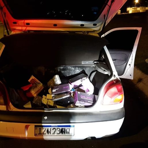 Mercadorias importadas ilegalmente são apreendidas na BR-480 