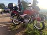 Acidente entre carro e moto causa congestionamento na saída de SMOeste 