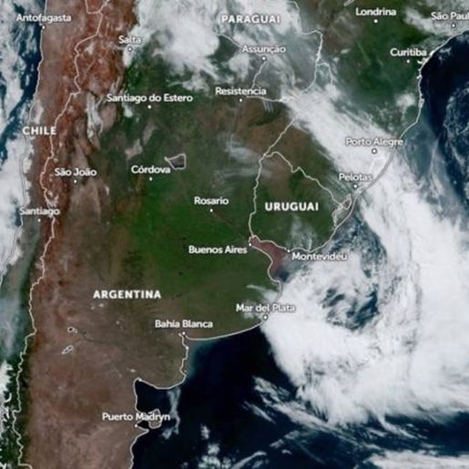 Ciclone extratropical do Uruguai deve atingir SC com chuva, raios e granizo