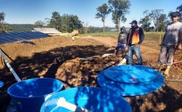 Município de Palma Sola auxilia na construção de cisternas
