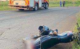 Colisão entre caminhão e moto deixa motociclista ferido em Descanso