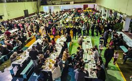 Tradicional Risoto no Tacho do Jeep Clube São Miguel serve 700 jantas
