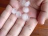 Moradores registram queda de granizo em São Miguel do Oeste
