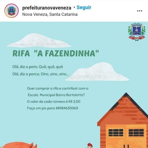 Rifa da Fazendinha já arrecadou mais de 60 mil reais