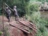 Polícia Militar Ambiental apreende armas de fogo e palanques nativos