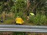 Dois jovens ficam feridos em acidente de moto no interior de São Miguel do Oeste