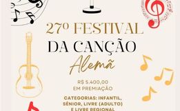 Itapiranga terá a 27ª edição do festival da canção alemã 
