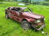 Jovem sofre ferimentos leves em capotamento de veículo no interior de Itapiranga