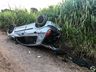 VÍDEO: Embriagado, rapaz perde controle e capota veículo em SMO