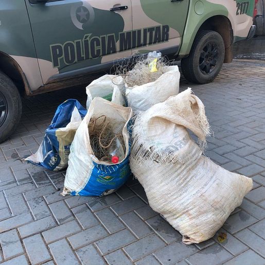 Polícia Militar Ambiental apreende mais de mil metros de redes no Rio Uruguai