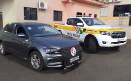 Carro furtado em Chapecó é recuperado na SC-157
