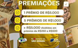 Cash Premiado" entra na reta final e vai sortear R$ 15 mil em cashback em São Miguel do Oeste