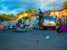Vídeo: Colisão entre carro e moto deixa motoboy ferido em SMOeste 