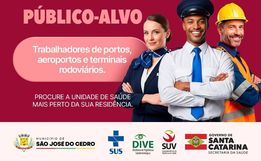 São José do Cedro lança campanha de vacinação contra o sarampo para trabalhadores