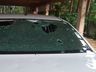 Vídeo: Padres que se deslocavam à Chapecó têm veículo destruído por tempestade de granizo