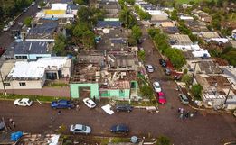 Veja agora as imagens aéreas da destruição em Descanso