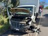 Veículo fica parcialmente destruído em colisão frontal na BR 282, em SMOeste 