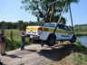 FOTOS: Viatura da PMRv é retirada de açude em São Miguel do Oeste