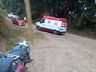 Pai e filha ficam feridos em queda de moto no interior de Itapiranga