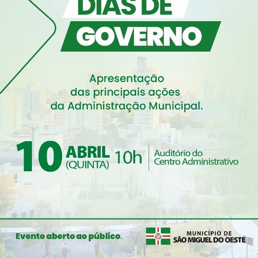 Zanardi apresenta balanço dos 100 dias de governo nesta quinta em SMO 