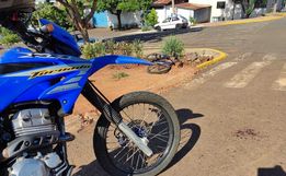 Ciclista fica ferido ao colidir contra motocicleta em São José do Cedro