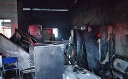 Incêndio atinge empresa no centro de Guaraciaba