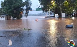 Nível do Rio Uruguai em Itapiranga já ultrapassa 12 metros; fotos