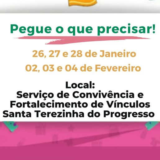 Santa Terezinha do Progresso organiza campanha de doação de roupas