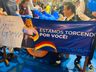 Débora, Paula e Cíntia são as novas soberanas da Oktoberfest de Itapiranga