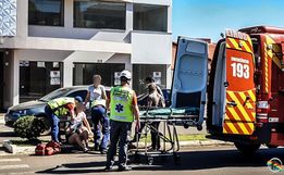 Atropelamento deixa mulher ferida em São Miguel do Oeste