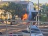 Incêndio em veículo dentro de garagem mobiliza bombeiros em Guarujá do Sul